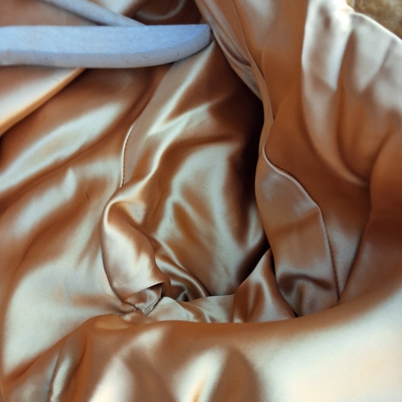 Lilli Ann 1950s mustard pumpkin mohair wing coat with Mink collar - Picture 12 of 16